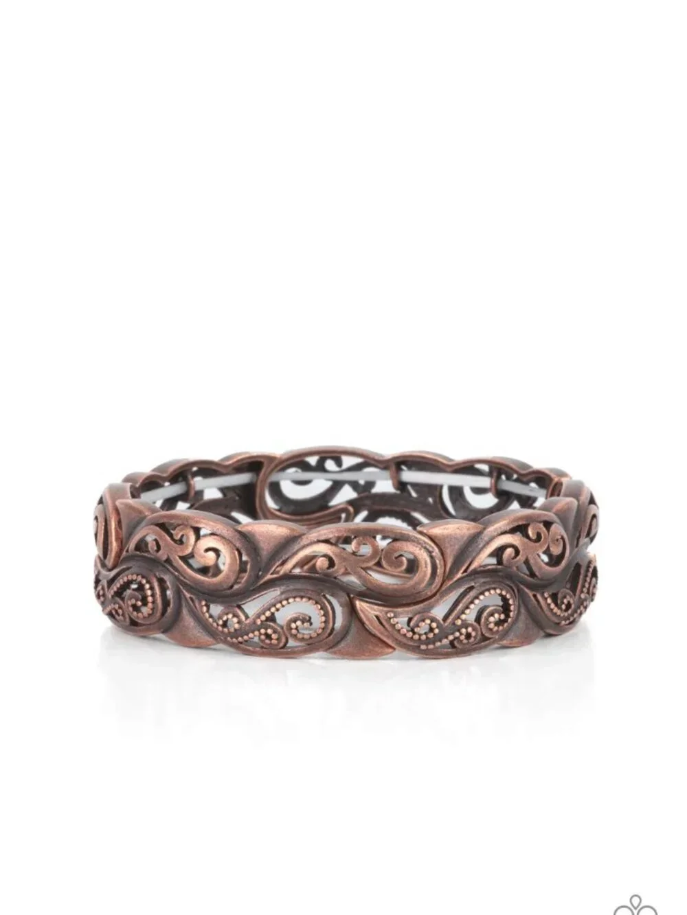 Paparazzi Jewelry Accessories - Paisley Portico - Copper Bracelet - Vintage